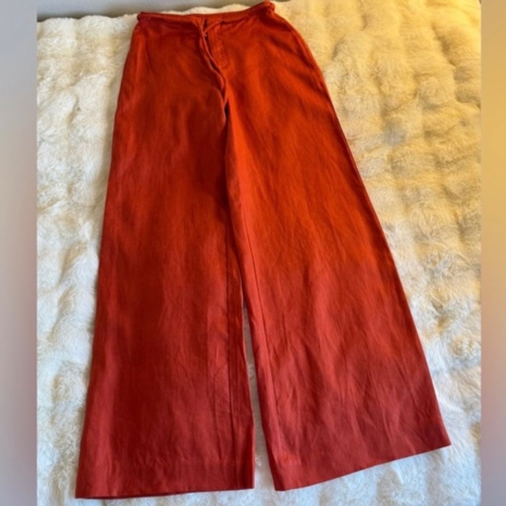 Reformation Avery Pant In Blood Orange, brand new, never worn, no flaws.